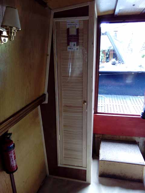 Boat hanging space - small wardrobe