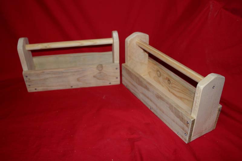 Rustic storage / tool trugs, small