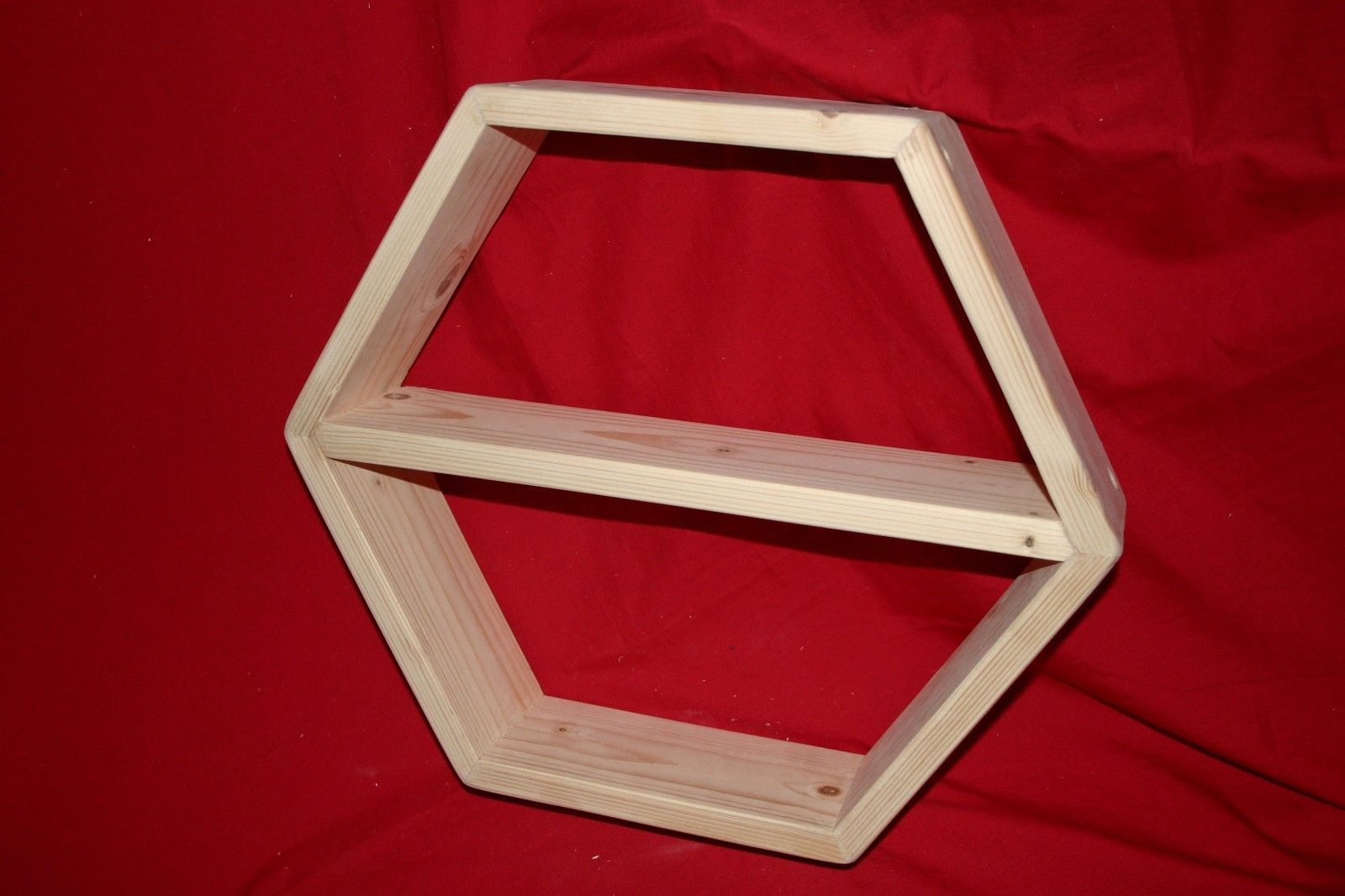 Hexagon frame with shelf